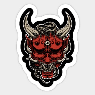 Demon Mask Sticker